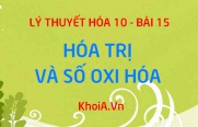 Quy tắc tính số oxi hóa, hóa trị của một nguyên tố trong hợp chất ion và hợp chất cộng hóa trị - Hóa 10 bài 15